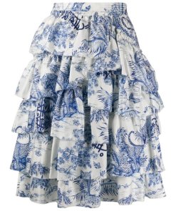 Zadig & Voltaire Joker Silk Tiered Skirt