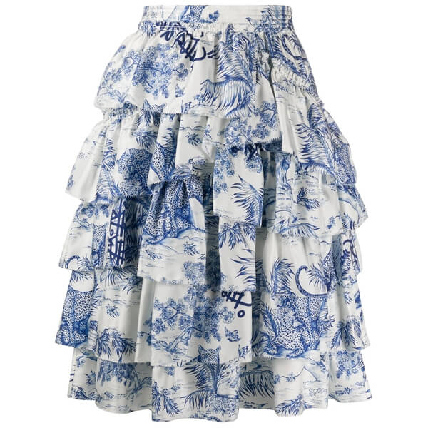 Zadig & Voltaire Joker Silk Tiered Skirt