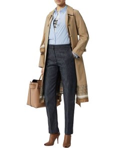 Burberry Monogram Button-Down Collar Cotton Shirt