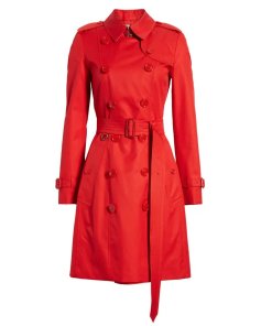 Burberry Chelsea Cotton Gabardine Trench Coat