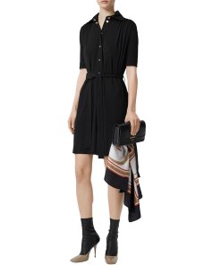 Burberry Cammie Button-Front Shirtdress