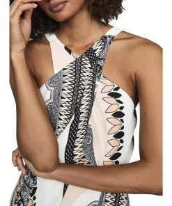 Reiss Hope Scarf-Print Wrap Dress