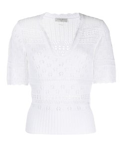 Sandro Joe Pointelle-Knit Cotton Sweater