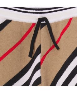 Burberry Kids Icon Stripe Merino Wool Knit Shorts