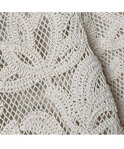 Maje Ibiza Collection Leona Open-Knit Crop Top