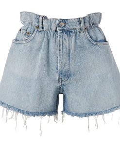 Miu Miu Paperbag Denim Shorts