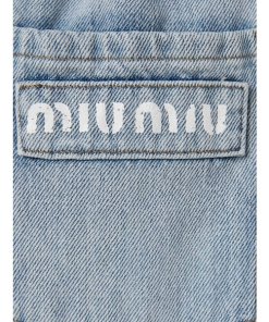 Miu Miu Paperbag Denim Shorts