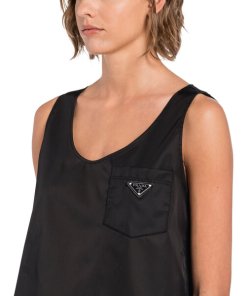 Prada Re-Nylon Jersey Tank Top