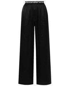 Alexanderwang.T Silk-Satin Wide-Leg Pants