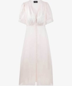 The-Kooples-Button-Front-Robe-Dress