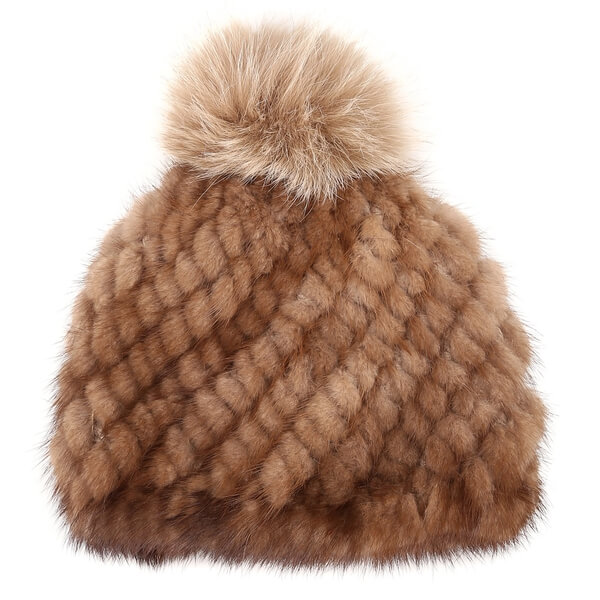 Max Mara Delia Tricot Mink Beanie Hat – evaChic