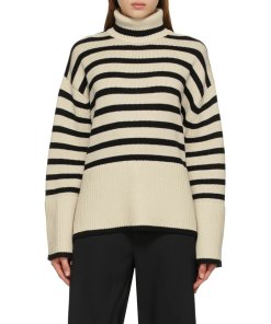 Totême Signature Stripe Turtleneck Sweater