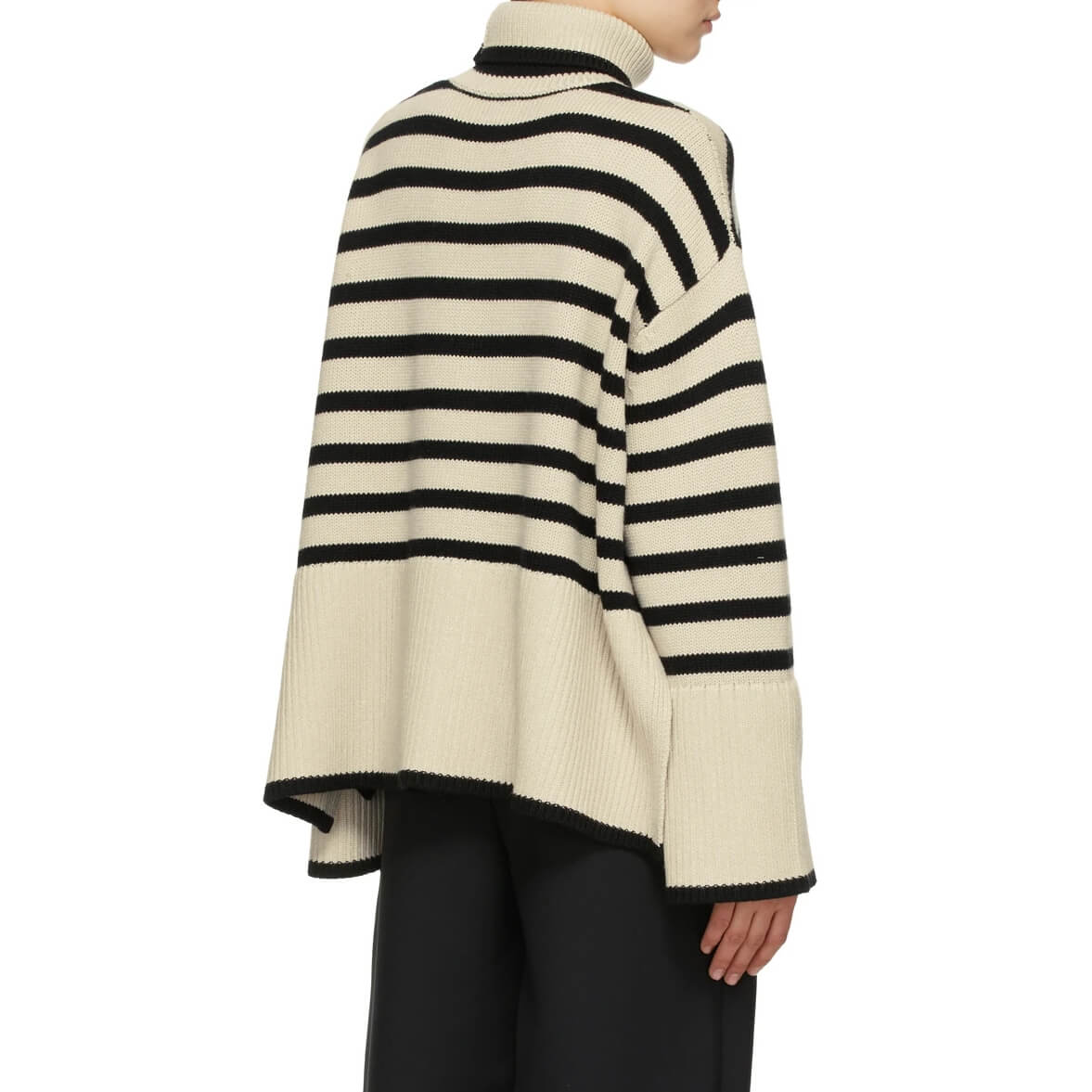 Totême Signature Stripe Turtleneck Sweater