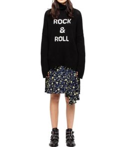Zadig & Voltaire Alma Rock & Roll Merino Wool Turtleneck Sweater