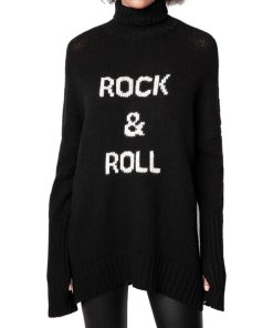 Zadig & Voltaire Alma Rock & Roll Merino Wool Turtleneck Sweater