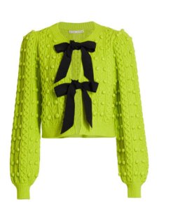 alice-olivia-Lime-Punch-Kitty-Bow-Puff-sleeve-Cardigan