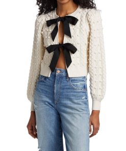 Alice-Olivia-Kitty-Puff-Sleeve-Cardigan