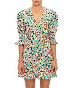 Rixo Juni 80s Micro Shell Mini Dress