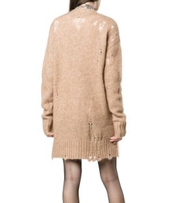 R13 Wool Distressed Knitted Cardigan