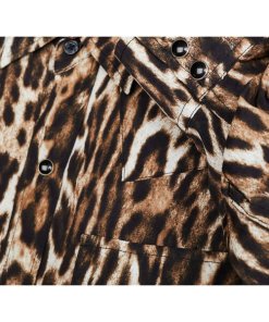 R13 Oversized Leopard-Print Cowboy Shirt