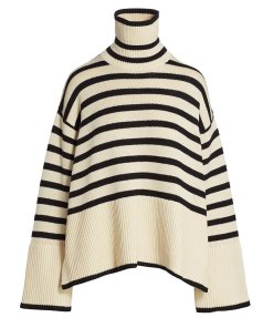 Totême Signature Stripe Turtleneck Sweater
