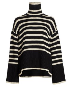 Totême Signature Stripe Turtleneck Sweater