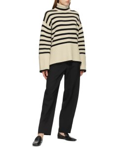 Totême Signature Stripe Turtleneck Sweater