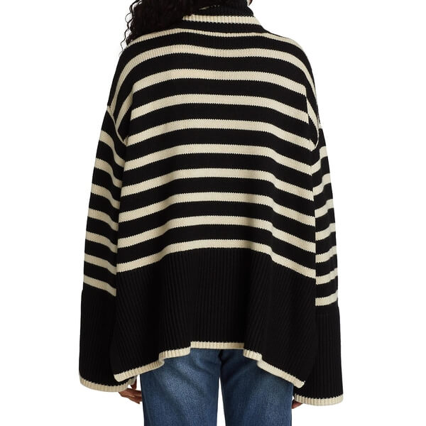 Totême Signature Stripe Turtleneck Sweater