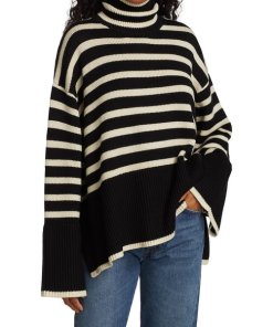 Totême Signature Stripe Turtleneck Sweater
