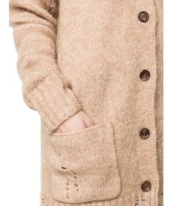 R13 Wool Distressed Knitted Cardigan