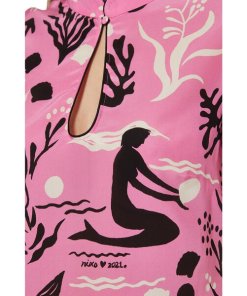 Rixo Lolita Mono Sea Life Mini Dress