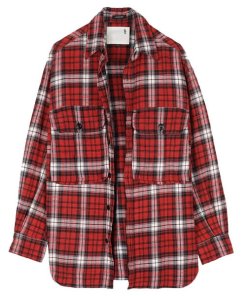 R13 Oversized Plaid Shirt