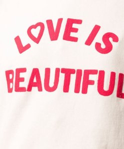 Sandro Stan Contrast Embroidered Slogan Sweatshirt