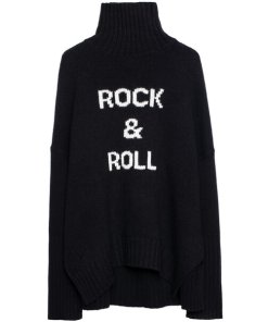 Zadig & Voltaire Alma Rock & Roll Merino Wool Turtleneck Sweater