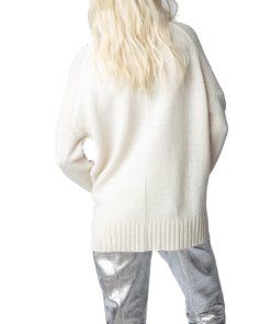 Zadig & Voltaire Alma Rock & Roll Merino Wool Turtleneck Sweater-