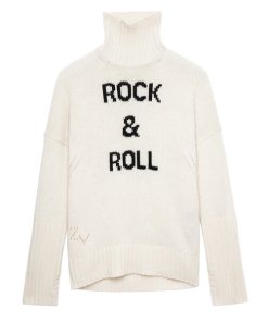 Zadig & Voltaire Alma Rock & Roll Merino Wool Turtleneck Sweater-