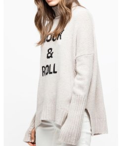 Zadig & Voltaire Alma Rock & Roll Merino Wool Turtleneck Sweater-