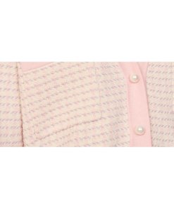 Sandro Brandy V-Neck Tweed Cardigan