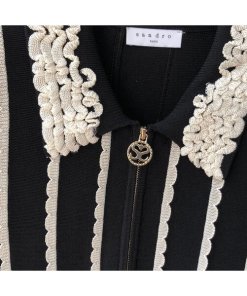 Sandro Flore Two-Tone Knit Dress