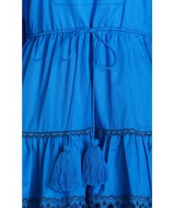 Alexis Daksha Puff-Sleeve Embroidered Cotton Mini Dress