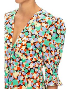Rixo Juni 80s Micro Shell Mini Dress
