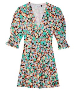 Rixo Juni 80s Micro Shell Mini Dress