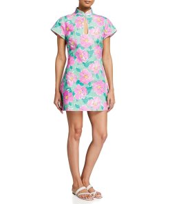 Rixo Azalea Bloom Lolita Cotton Mini Dress
