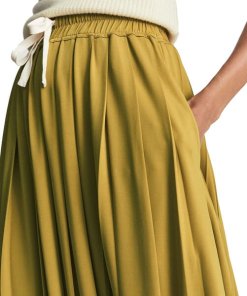 Reiss Ariella Fine Jersey Pleated Midi Skirt
