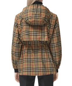 Burberry Binham Vintage Check Recycled Polyester Hooded Jacket