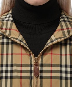 Burberry Binham Vintage Check Recycled Polyester Hooded Jacket