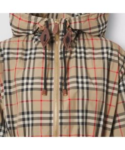 Burberry Binham Vintage Check Recycled Polyester Hooded Jacket