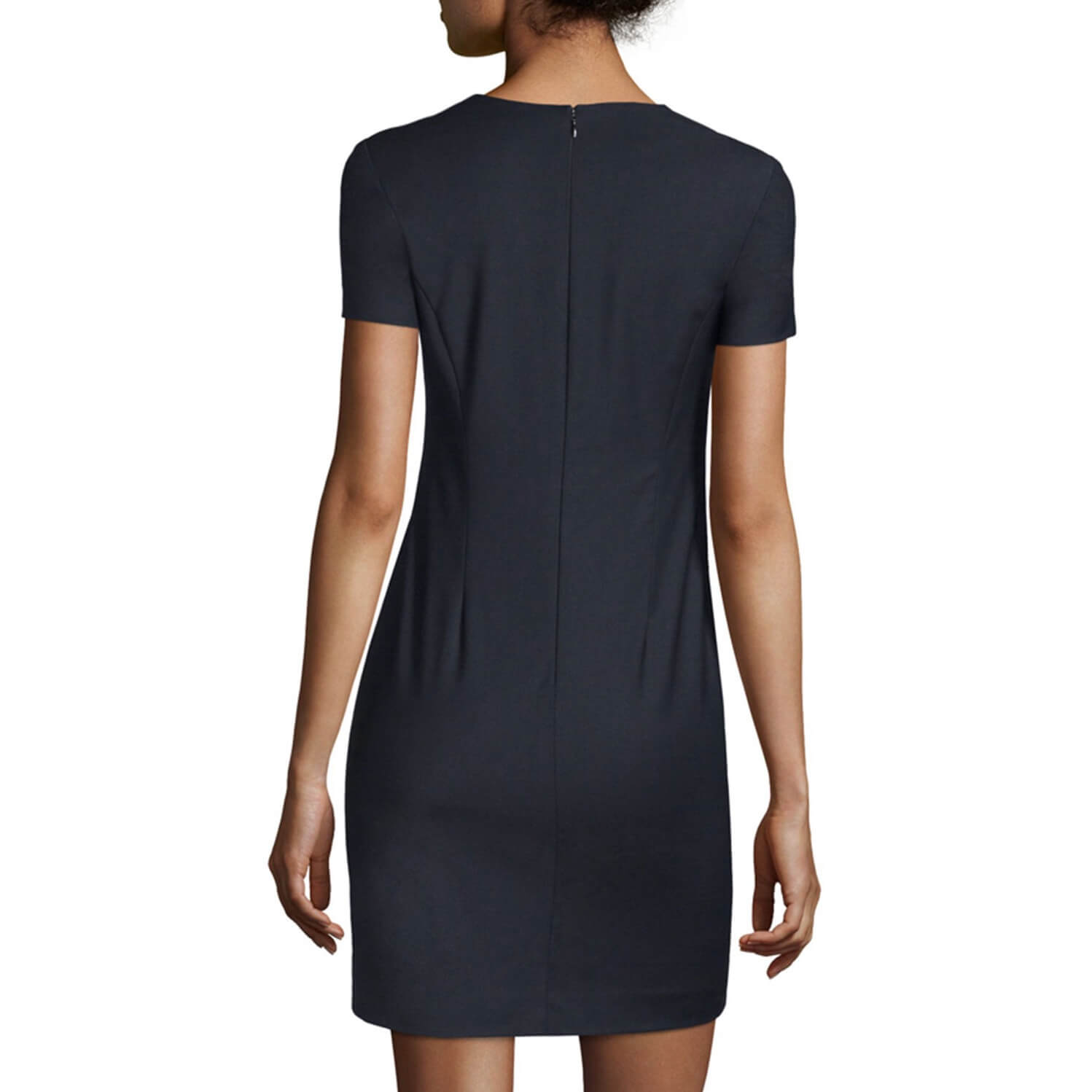 Theory Jatinn Short Sleeve Traceable Wool Suiting Dress  evaChic