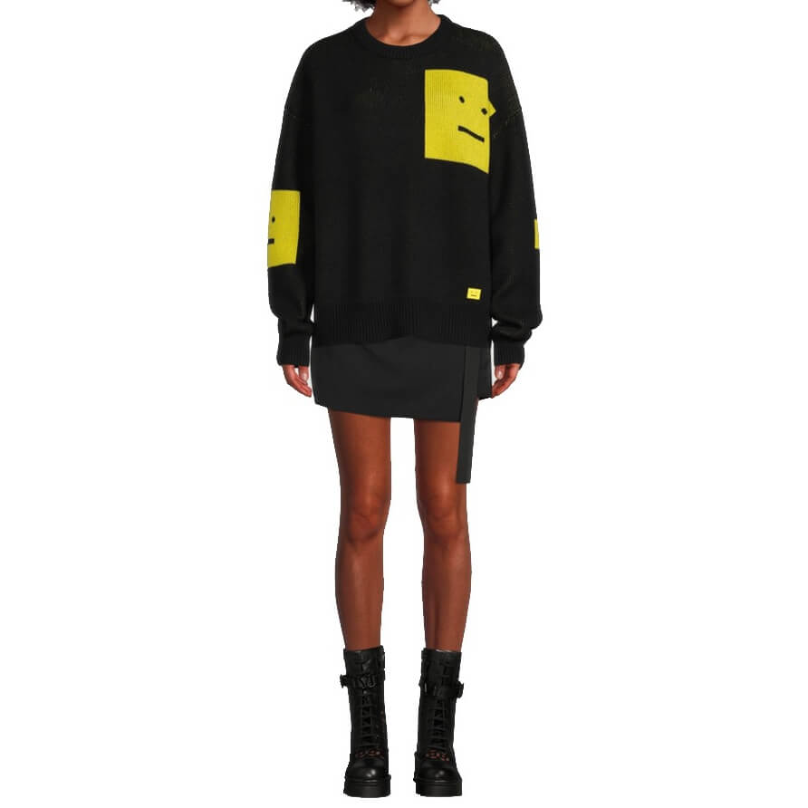 acne studios FACE ニット Acne Studios Wool Face Sweater – evaChic