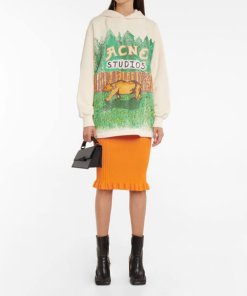 Acne Studios Grant Levy Edition Fikka Bear-Print Oversized Hoodie